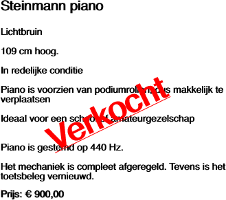 Steinmann piano 