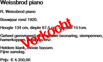 Weissbrod piano